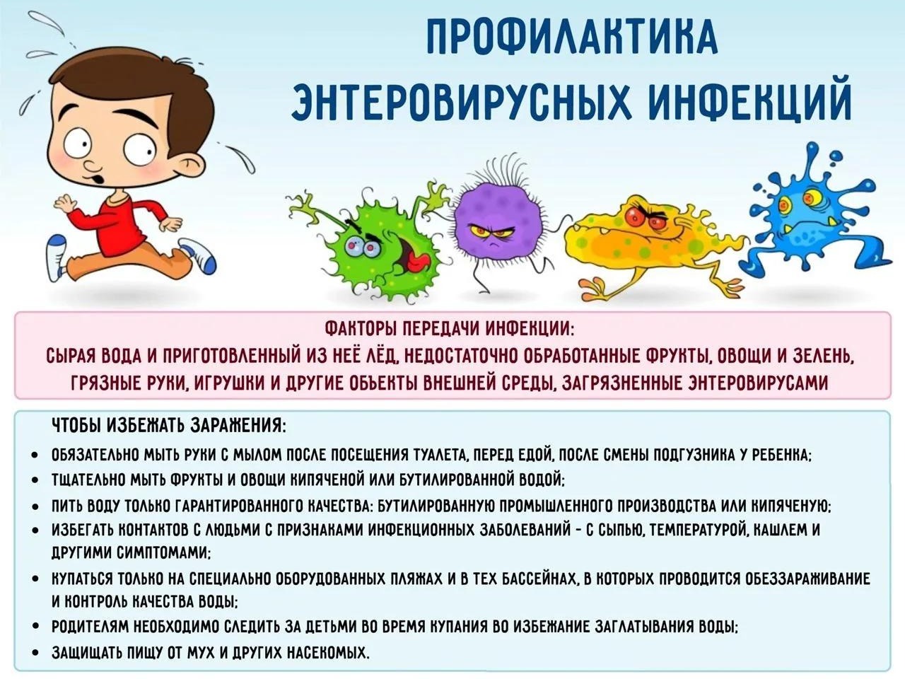 Профилактика энтеровирусной (неполио) инфекции.